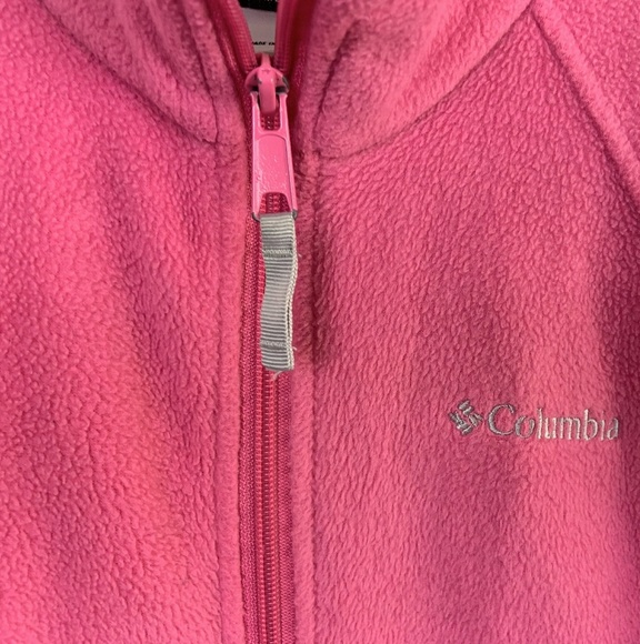 Columbia Youth Jacket Full Zipper Pink Sz: 10-12 - Picture 2 of 7